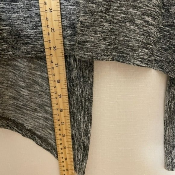 Revolution by Rickis Cardigan Heathered Grey Open Front Draped - Picture 7 of 8